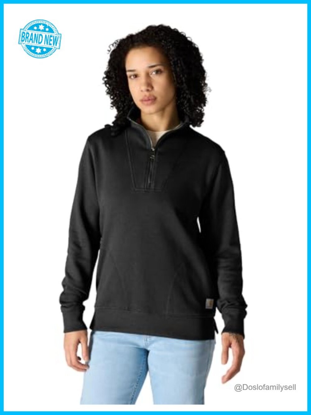 Carhartt TENCEL Fiber Half-Zip Sweatshirt Relaxed Fit